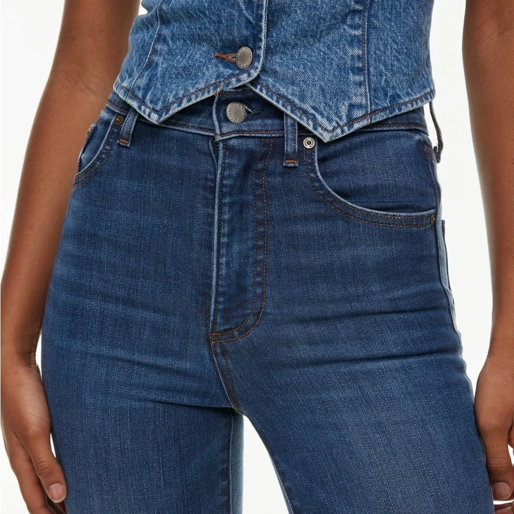 (SOLD) DENIM FORUM Lola High Rise Skinny Size 28 - Picture 3 of 17